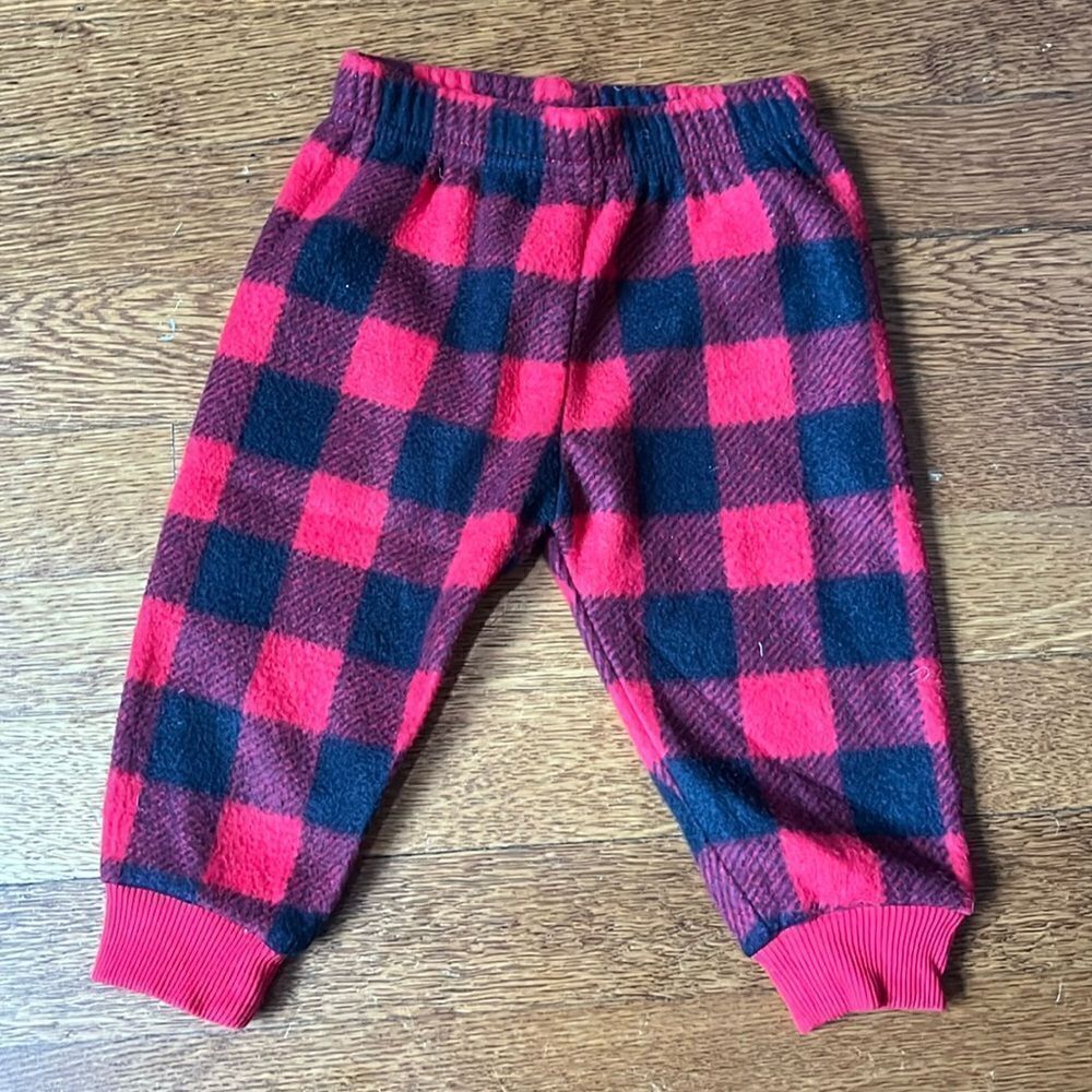 Baby 6-9 months buffalo check pants